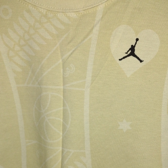 Cream Graphic T-Shirt with Logo - Picture 3 of 4